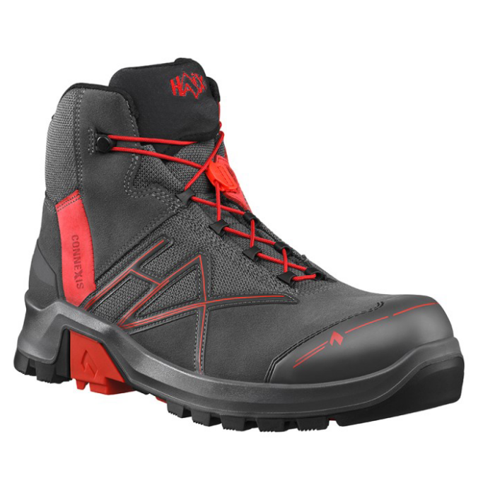 Haix Connexis Safety+ GTX Mid Grey Red 631011 S3