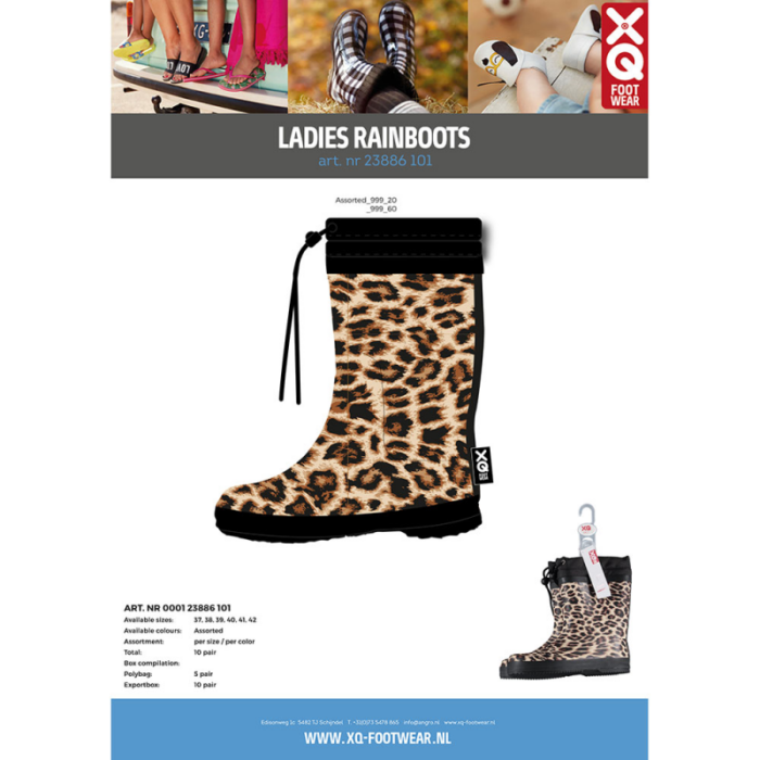 XQ FOOTWEAR XQ Dames Regenlaars 000123886101 - Afbeelding 3