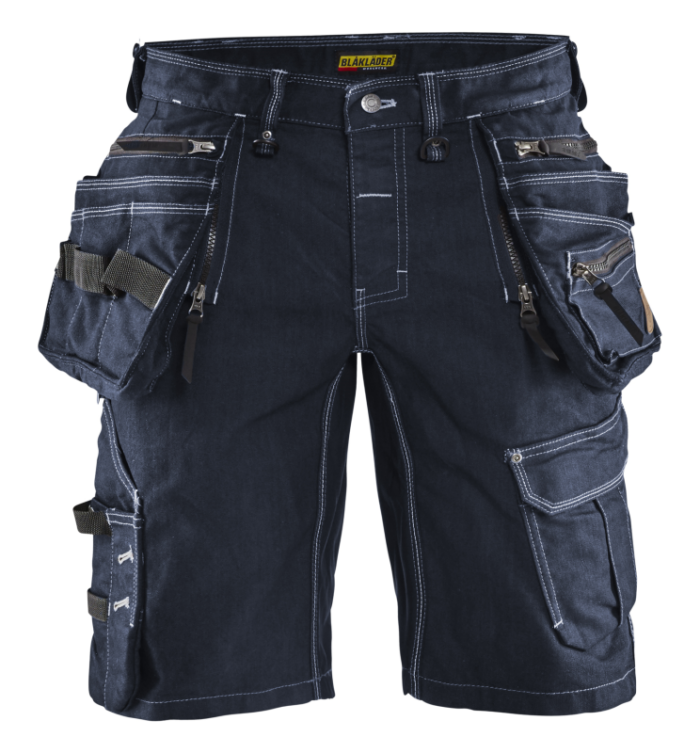 Blaklader Blåkläder Short denim stretch X1900 19921141 Marineblauw/Zwart