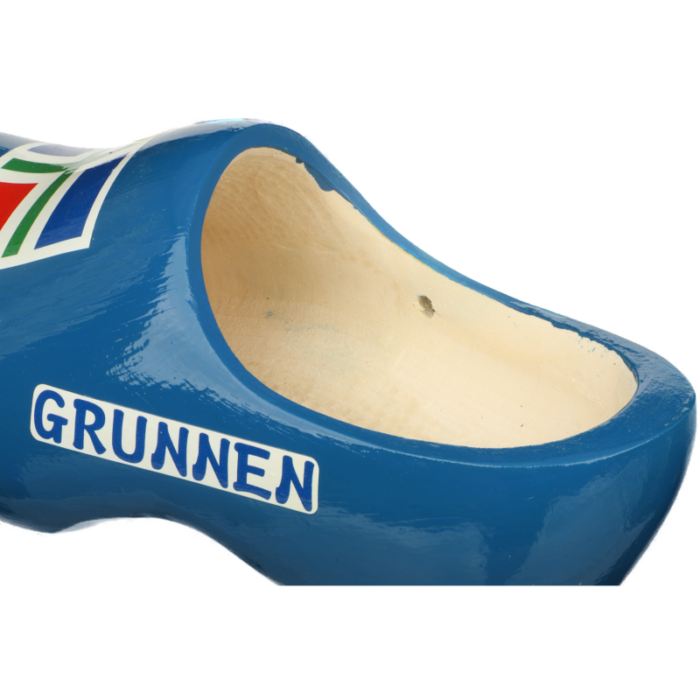 Import Grunnen Houtenklomp Blauw - Afbeelding 4