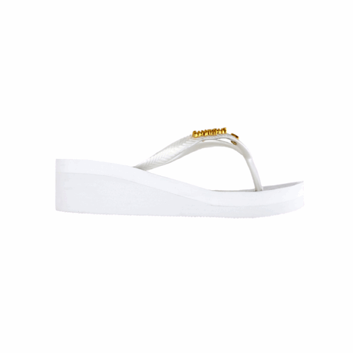 BeachyFeet Dames Flamencos FlipFlop Blanco - Afbeelding 3